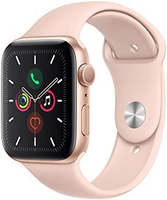Apple Watch Series 5 (GPS, 44mm) - Gold Aluminum Case with Pink Sport Band