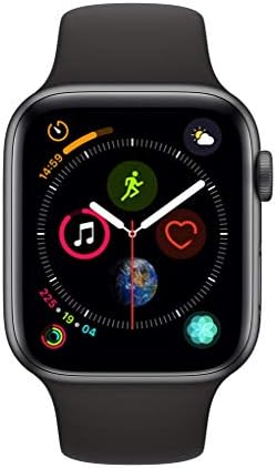 Apple Watch Series 4 (GPS + Cellular, 44mm) - Space Gray Aluminum Case with Black Sport Band
