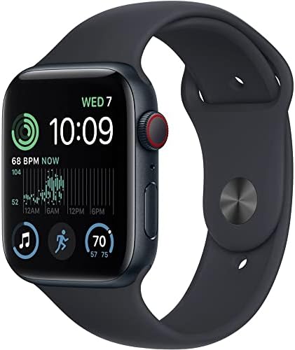 Apple Watch SE (2nd Gen) (GPS, 44mm) - Midnight Aluminum Case with Midnight Spor...