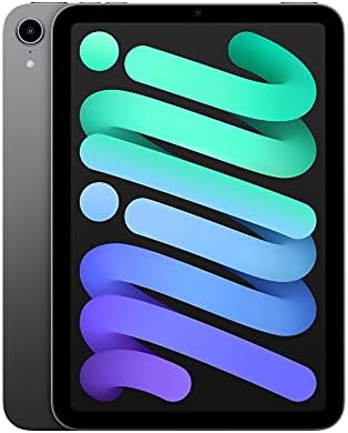 Apple iPad mini (6th Generation): A15 Bionic, 8.3-inch Liquid Retina Display, 64GB, Wi-Fi 6, 12MP front/12MP Back Camera, Touch ID, All-Day Battery Life – Space Gray