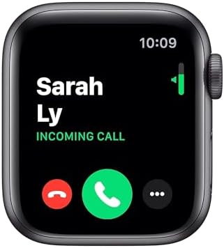 Apple Watch Series 5 (GPS, 44MM) - Space Gray Aluminum Case with Black Sport Band (Renewed)