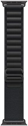 Apple Watch Band - Alpine Loop - 49mm - Black - Large - Black Titanium Finish