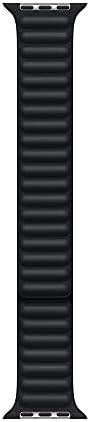 Apple Watch Band - Leather Link - (45mm) - Midnight - Medium/Large