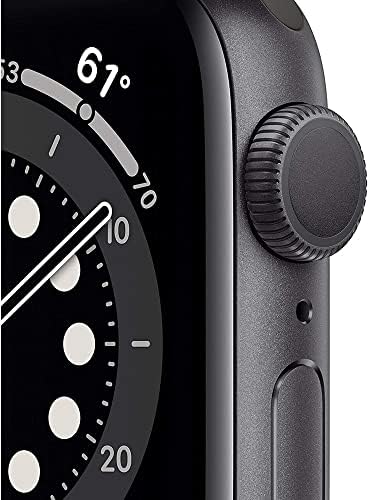 Apple Watch Series 6 (GPS + Cellular, 40mm) - Space Gray Aluminum Case with Black Sport Band (Renewed)