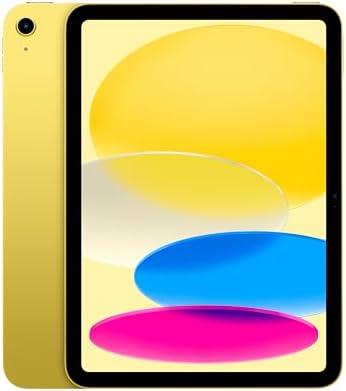 Apple iPad 11-inch: A16 chip, 11-inch Model, Liquid Retina Display, 128GB, Wi-Fi 6, 12MP Front/12MP Back Camera, Touch ID, All-Day Battery Life — Yellow