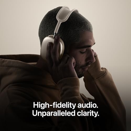 Apple AirPods Max 2 Wireless Over-Ear Headphones, Active Noise Cancellation, Adaptive Audio, Personalized Spatial Audio, Live Translation, Bluetooth Headphones for iPhone – Starlight