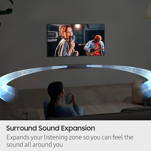 Samsung HW-B400 2.0 Channel Sound bar w/Built-in Woofer, HDMI Arc, One Remote Control, Surround Sound Expansion, W/HDMI Cable Included, 110-240 Volt