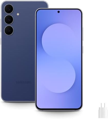 Samsung Galaxy S25 FE 5G (Factory Unlocked, Intl Version) – 6.7" AMOLED 120Hz, 50MP AI Camera, Long Battery Life, High Performance, U.S. Network Compatible – Navy, 128GB with 45W Fast Charger