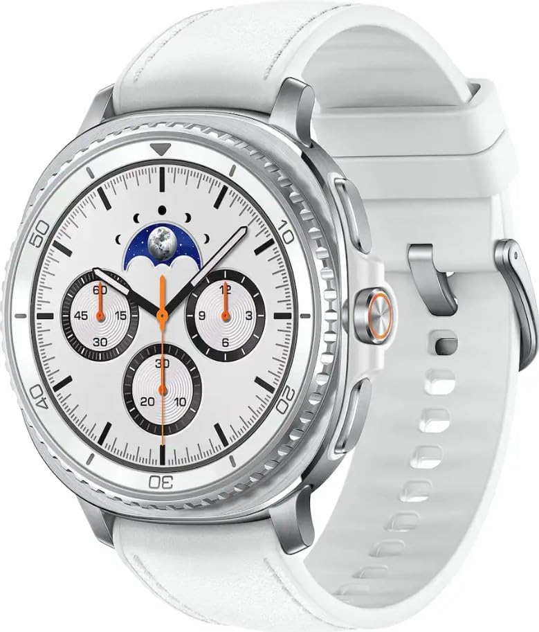 Samsung Galaxy Watch 8 Classic (2025) 46mm Bluetooth Smartwatch – White | Rotating Bezel, Sleep & Fitness Tracking, Energy Score, Quick Button [US Version]