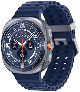Samsung Galaxy Watch Ultra Smartwatch - 2025 Version, 47mm, Titanium Blue, LTE (CAD Version & Warranty) - Durable Titanium Cover, Cushion Design, Quick Button, AI Powered Health Monitoring