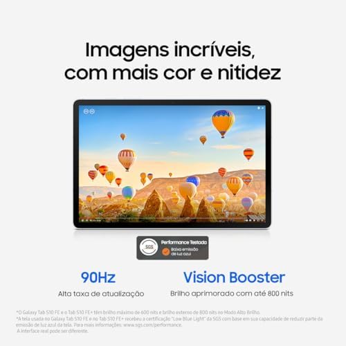 Samsung Galaxy Tab S10 FE w/S-Pen | 128GB, 8GB RAM, Wi-Fi Only | 10.9” LCD, WiFi 6E Android 15 Tablet, 4K Camera | International Model X520 | 25W Fast Charger Bundle (Blue)