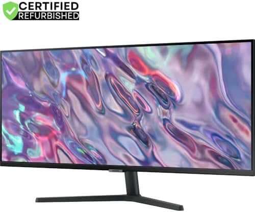 Samsung (Refurbished LS34C502GANXZA 34 inch ViewFinity S50GC Series 1440p HDR Ultrawide Monitor Bundle with 2 YR CPS Enhanced Protection Pack (Renewed)
