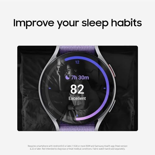 Samsung Galaxy Watch 6 40mm Bluetooth Smartwatch, Fitness Tracker, Advanced Sleep Coaching, Heart Monitor, BIA Sensor for Health Wellness Insights,US Version Silver (Renewed)