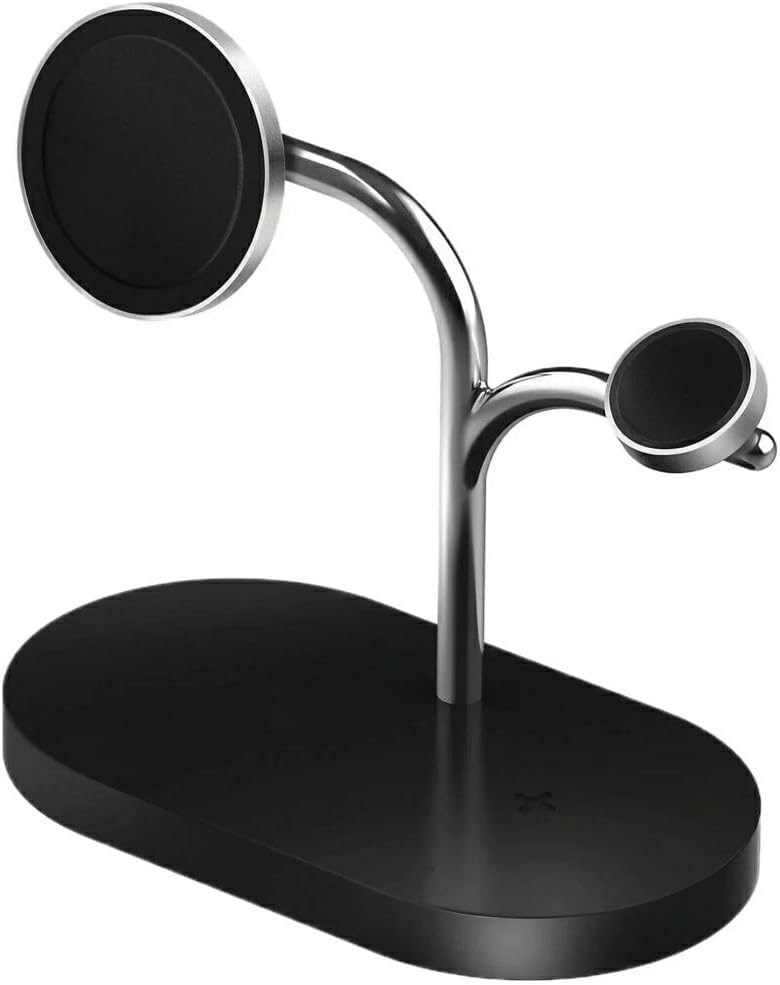 Samsung 3-in-1 Wireless Charging Station, Fast-Charging, Magnetic Design, Qi2-Certified Charging Dock Compatible with Qi-Certified Galaxy Phones, Watches, Buds & Ring, International Version - Black