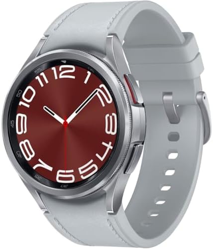 Samsung Galaxy Watch 6 Classic 43mm LTE Smartwatch, Rotating Bezel, Fitness Tracker, Personalized HR Zones, Advanced Sleep Coaching, Heart Monitor, US Version, Silver (Renewed)