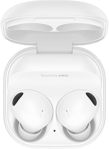 SAMSUNG Galaxy Buds 2 Pro True Wireless Bluetooth Earbuds, Noise Cancelling, Hi-Fi Sound, 360 Audio, Comfort Fit In Ear, HD Voice, IPX7 Water Resistant, White (Renewed)