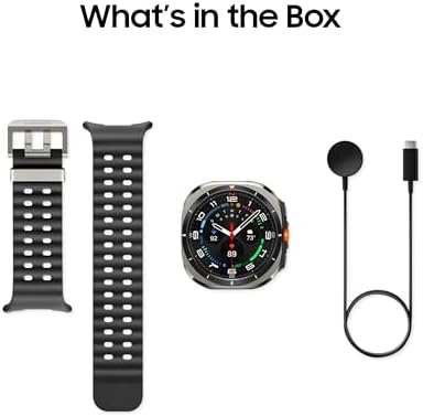 Samsung Galaxy Watch Ultra (2024) 47mm LTE AI Smartwatch w/Energy Score, Wellness Tips, Heart Rate Tracking, Sleep Monitor, Fitness Tracker, GPS,Titanium Silver [US Version, 1Yr Manufacturer Warranty]