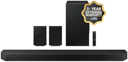 Samsung Q990D 11.1.4ch Soundbar w/Wireless Dolby Atmos Audio, Rear Speaker Included HW-Q990D/ZA (Model 2024) + Plus 2-Year Extended Warranty