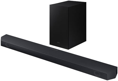 Samsung Soundbar 3.1Ch 340W with Wireless Subwoofer HDMI eARC Dolby Atmos Black HW-Q6CC