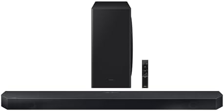 Samsung QS730D 3.1.2ch Soundbar w/Wireless Dolby Atmos Audio, Q-Symphony, SpaceFit Sound Pro, Adaptive Sound, Game Mode Pro, 8” Subwoofer Included, HW-QS730D/ZA