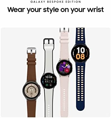 SAMSUNG Galaxy Watch5 Pro Bespoke Edition 45mm Bluetooth Smartwatch, Body, Health, Fitness, Sleep Tracker, Sapphire Crystal Glass, Titanium Frame, US Version, Black Rugged Sport Band, Black