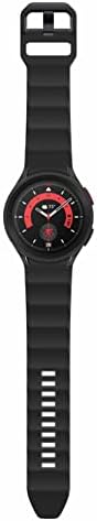SAMSUNG Galaxy Watch5 Pro Bespoke Edition 45mm Bluetooth Smartwatch, Body, Health, Fitness, Sleep Tracker, Sapphire Crystal Glass, Titanium Frame, US Version, Black Rugged Sport Band, Black