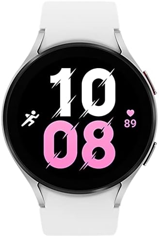 Samsung Galaxy Watch 5 (44mm, WIFI + 4G LTE) 1.4" Super AMOLED Smartwatch GPS Bluetooth, 3-in-1 Bioactive Sensor, Water Resistant R915U (Fast Charger Bundle, Silver) (Renewed)