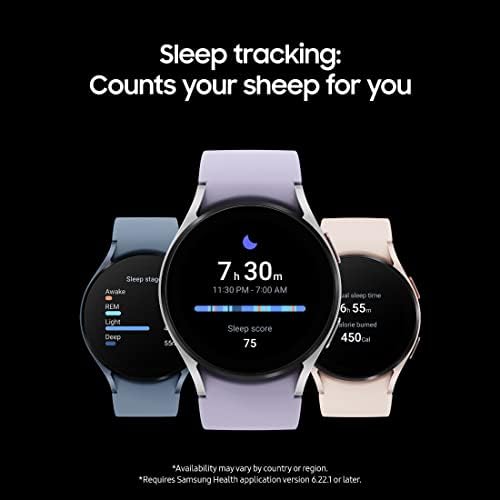 SAMSUNG Galaxy Watch 5 44mm LTE Smartwatch w/Body, Health, Fitness and Sleep Tracker, Improved Battery, Sapphire Crystal Glass, Enhanced GPS Tracking, US Version, Blue