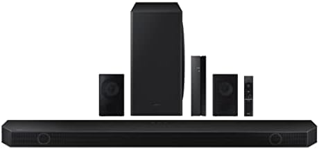 SAMSUNG HW-Q910B 9.1.2ch Soundbar w/ Wireless Dolby Atmos, DTS:X, Rear Speakers, Q Symphony, Built In Alexa/Voice Assistant, SpaceFit Sound, Airplay 2, Adaptive Sound, Game Pro Mode, 2022