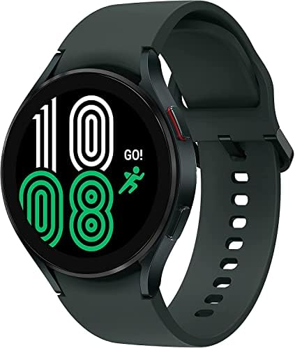 SAMSUNG Galaxy Watch 4, 44mm Smartwatch with ECG Monitor Tracker for Health Fitness Running Sleep Cycles GPS Fall Detection LTE US Version, Green (Renewed)