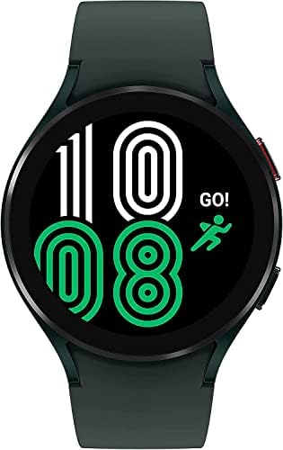 SAMSUNG Galaxy Watch 4, 44mm Smartwatch with ECG Monitor Tracker for Health Fitness Running Sleep Cycles GPS Fall Detection LTE US Version, Green (Renewed)