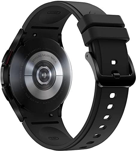 SAMSUNG Galaxy Watch 4 Classic 42mm Smartwatch with ECG Monitor Tracker for Health, Fitness, Running, Sleep Cycles, GPS Fall Detection, Bluetooth, US Version, Black