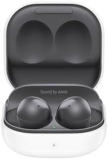 SAMSUNG Galaxy Buds 2 True Wireless Bluetooth Earbuds, Noise Cancelling, Comfort Fit In Ear, Auto Switch Audio, Long Battery Life, Touch Control, Graphite [US Version, 1Yr Manufacturer Warranty]