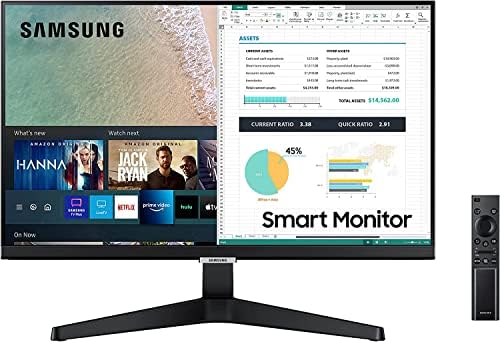 SAMSUNG M5 Series 24-Inch FHD 1080p Smart Monitor & Streaming TV (Tuner-Free), N...