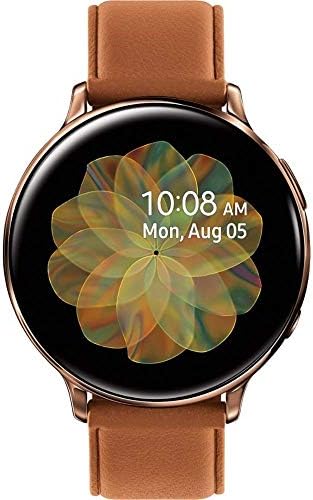 Samsung Original Galaxy Watch Active2 Enhanced Sleep Tracking Analysis Stainless Steel CASE (International Model) (Gold, 44mm) (Ren (Renewed)