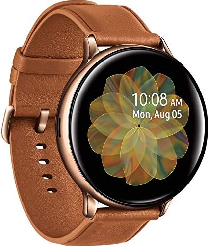 Samsung Original Galaxy Watch Active2 Enhanced Sleep Tracking Analysis Stainless Steel CASE (International Model) (Gold, 44mm) (Ren (Renewed)