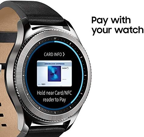 Samsung Gear S3 Classic Smartwatch 4GB SM-R770 with Leather Band (Silver) Tizen OS - International Version with No Warranty (Renewed)