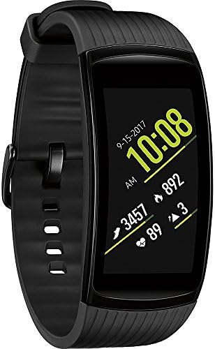 Samsung Gear Fit2 Pro Smartwatch Fitness Band (Small), Liquid Black, SM-R365NZKNXAR – US Version with Warranty