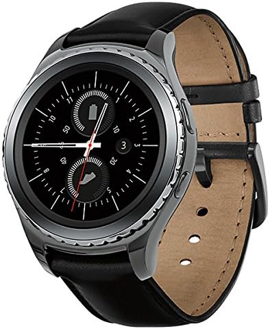 Samsung Gear S2 R735A Classic (Wi-Fi + AT&T) 3G Smartwatch w/ 1.2in Display - Black Leather (Renewed)