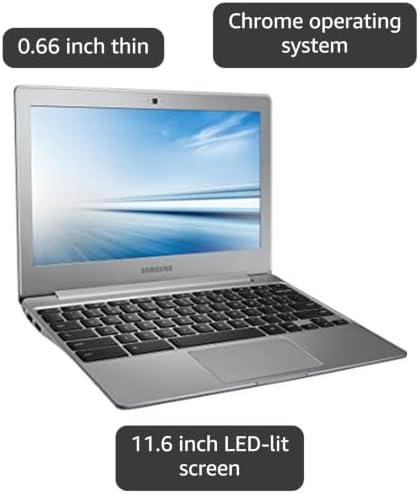 Samsung Chromebook 2 XE500C12-K01US 11.6 Inch Laptop (Intel Celeron, 2 GB, 16 GB SSD, Silver)