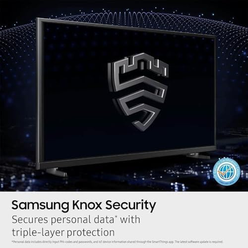 Samsung 32-Inch Smart LED TV Bundle – Full HD 1080p, HDR, Bluetooth, w/ 12 Month CPS Protection, AUX HDMI Cable, and Screen Cleaning.