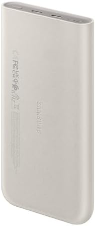 SAMSUNG 25W 10,000mAh Battery Pack Wireless Charger, Super Fast Charging w/ 2 Ports for Galaxy Phones, Buds and More, 3A USB-C Cable Included, 2024, US Version, EB-U2510XUEGUS. Beige