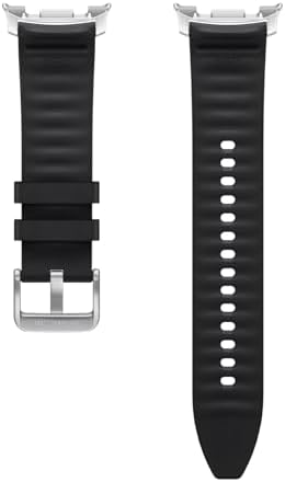 Samsung Galaxy Watch 8 Series Hybrid Band, Vegan Leather, Signature Stitch, Dynamic Lug System, Flexible Fit, Compatible with Galaxy Watch 8 and Watch 8 Classic, S/M/L Black