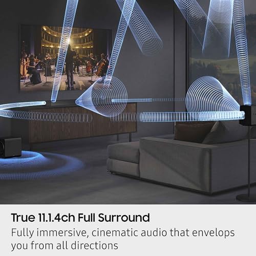 Samsung HWQ990F 11.1.4 Channel Q-Series Soundbar with Subwoofer and Rear Speakers | 11.1.4-Channel Dolby Atmos and Dts:x System with Subwoofer and Wireless Rear Speakers, Q-Symphony, HDMI Earc, WI-FI