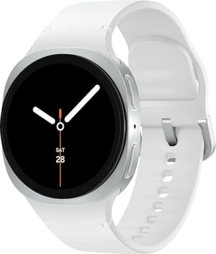 Samsung Galaxy Watch 8 (2025) 40mm LTE Smartwatch, Cushion Design, Fitness Tracker, Sleep Coaching, Running Coach, Energy Score, Heart Rate Tracking, Silver [US Version] (Renewed)