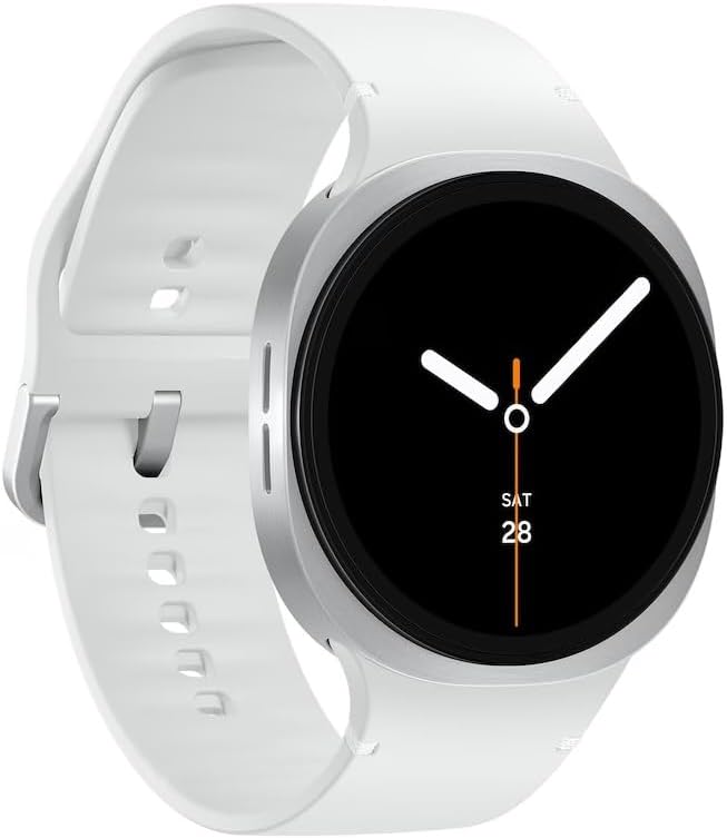 Samsung Galaxy Watch 8 (2025) 40mm LTE Smartwatch, Cushion Design, Fitness Tracker, Sleep Coaching, Running Coach, Energy Score, Heart Rate Tracking, Silver [US Version] (Renewed)