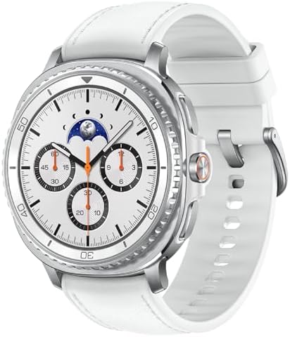 Samsung Galaxy Watch 8 Classic (2025) 46mm Bluetooth Smartwatch, Cushion Design, Rotating Bezel, Quick Button, Sleep Coaching, Running Coach, Energy Score, White [US Version, 2 Yr Warranty]