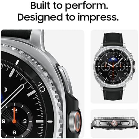 Samsung Galaxy Watch 8 Classic (2025) 46mm Bluetooth Smartwatch, Cushion Design, Rotating Bezel, Quick Button, Sleep Coaching, Running Coach, Energy Score, White [US Version, 2 Yr Warranty]