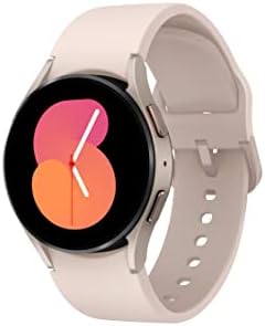 SAMSUNG Galaxy Watch 5 40mm Bluetooth Smartwatch w/Body, Health, Fitness and Sleep Tracker, Sapphire Crystal Glass, Enhanced GPS Tracking, US Version, Pink Gold Bezel w/Pink Band (Renewed)