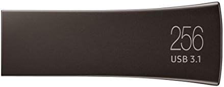 SAMSUNG BAR Plus 256GB - 400MB/s USB 3.1 Flash Drive Titan Gray (MUF-256BE4/AM)